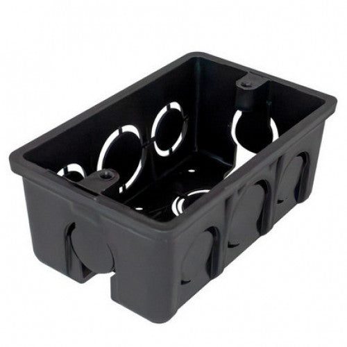 Caja Plástica 2X4 Negra Induma Certificada (T1202-0052)