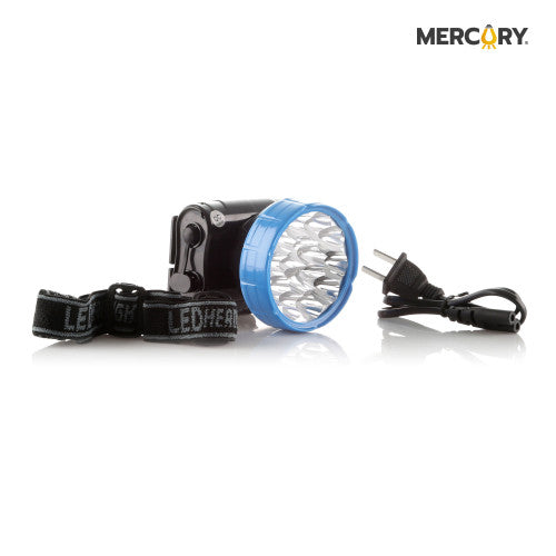 Linterna Recargable 15 Led 3213 700ma Tipo Minero Recarga Con Cable Mercury (i:1 m:100)