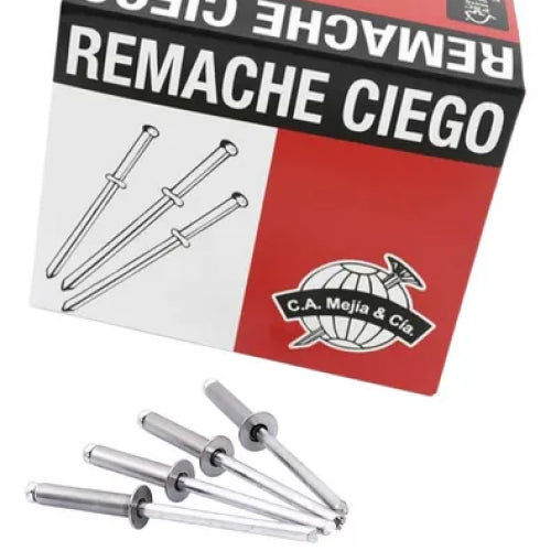 Remache Ciego 5-4 (5/32-3/8) Blanco X 500 UND CA Mejía