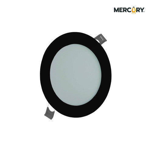 Panel Led Negro 18w/8" 6500k Redondo/Sobreponer Mercury