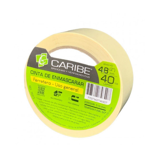 Cinta Enmascarar Caribe 48MM(2")X40YD"