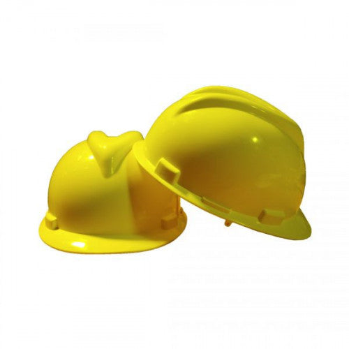 Casco Seguridad Amarillo Cierre Ratchet 4 Puntos De Apoyo Stanprof / Kache